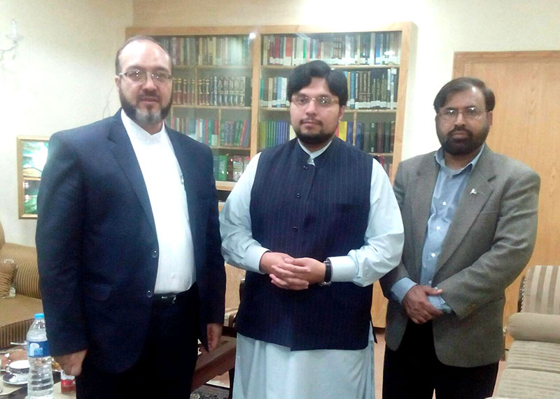 Director General Islamic Culture & Relations Organisations (ICRO) of Iran Hamed Malakooti calls on Dr Hussain Mohi-ud-Din Qadri