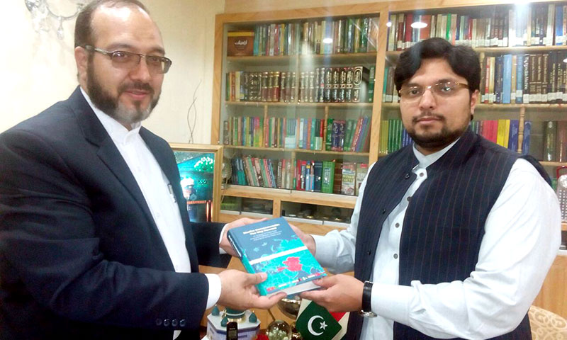 Director General Islamic Culture & Relations Organisations (ICRO) of Iran Hamed Malakooti calls on Dr Hussain Mohi-ud-Din Qadri