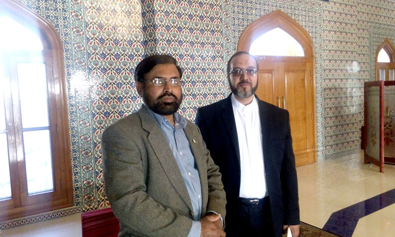 Director General Islamic Culture & Relations Organisations (ICRO) of Iran Hamed Malakooti calls on Dr Hussain Mohi-ud-Din Qadri