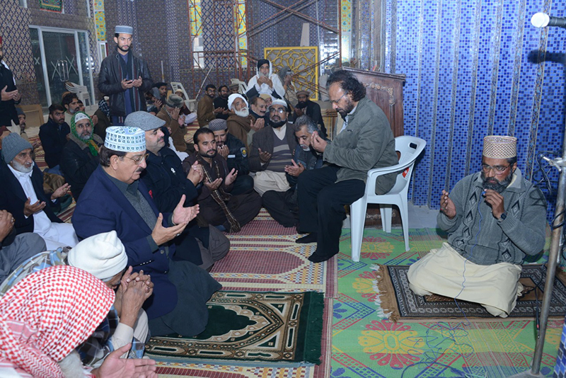 Calligrapher of Prophet Mosque Shafique-uz-Zaman visits MQI secretariat