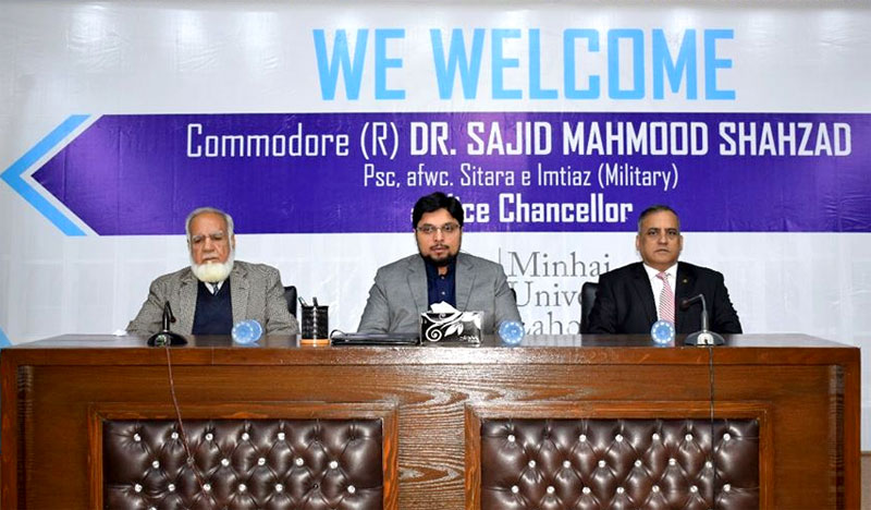 Commodore Dr Sajid Mahmood Shahzad takes over as new VC of Minhaj University Lahore