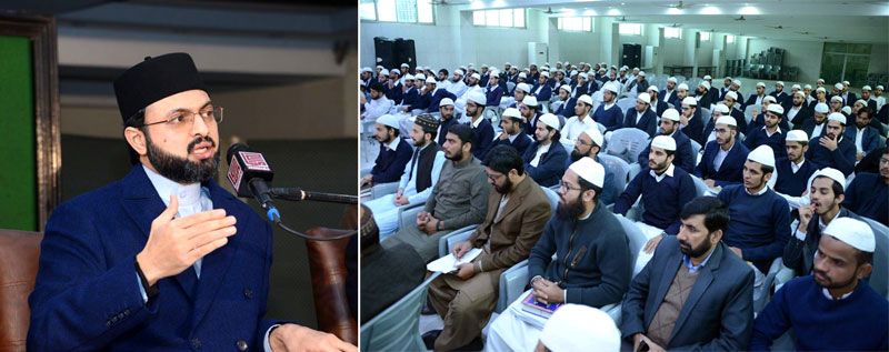 Dr Hassan Mohi-ud-Din Qadri addresses Students of College of Sharia