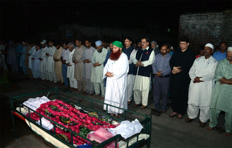 Funeral prayer for Hamayun Bashir offered