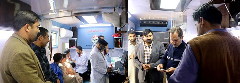 Free medical camp held at the central secretariat undr Minhaj Welfare Foundation