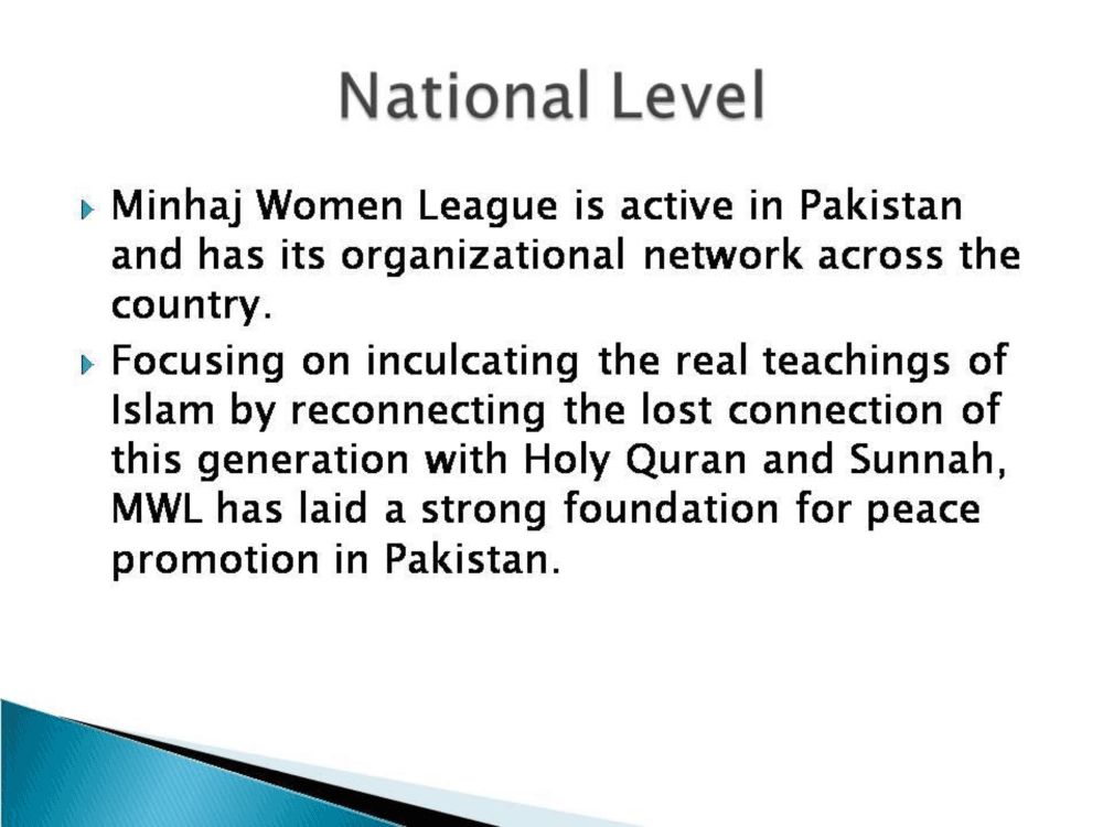 Minhaj Women League The falcon of peace