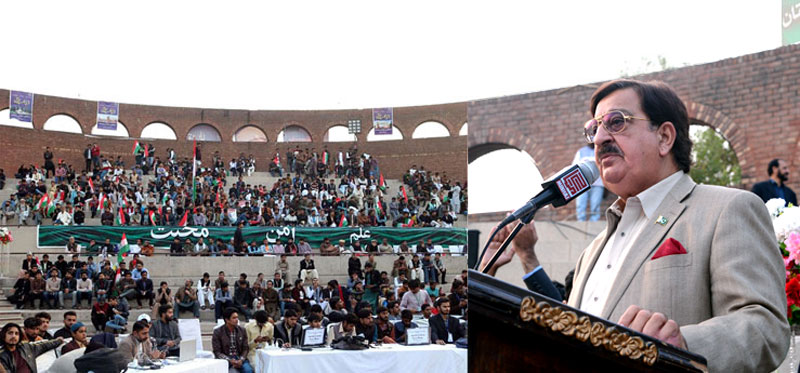 Khurram Nawaz Gandapur addresses National Students Convention