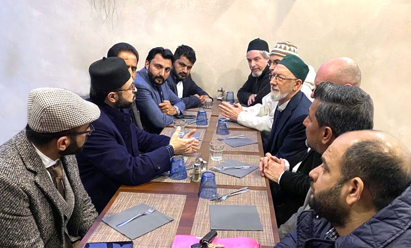 Dr Hassan Mohi-ud-Din Qadri meets representatives of an Italian Islamic organization