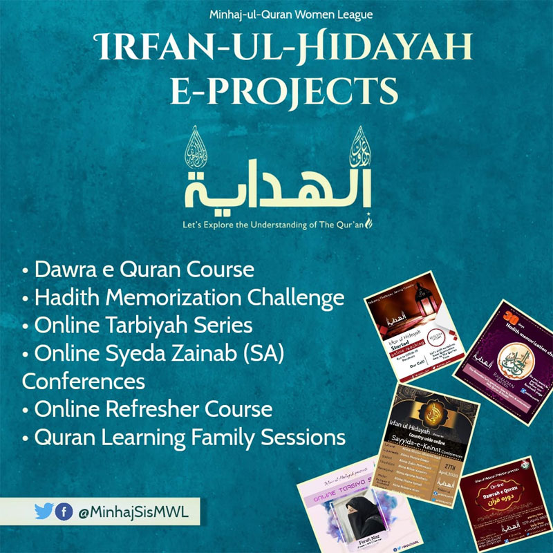 Irfan-ul-Hidayah Online Projects during Quarantine time