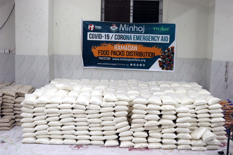 food distribution by Minhaj Welfare Foundation