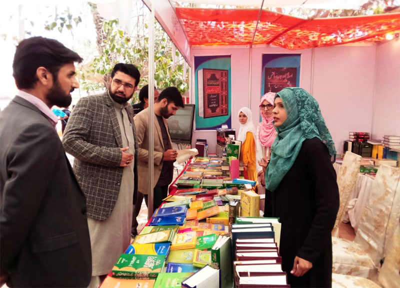 Minhaj-ul-Quran Women League puts up a stall at the 11th Karachi Literature Festival