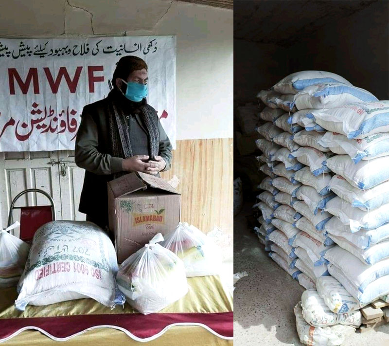 ration distribution by minhaj welfare foundation