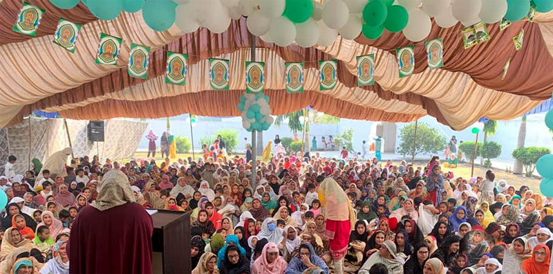 Minhaj-ul-Quran Women League (Mandi Bahauddin) held a Mahfil-e-Milad-un-Nabi