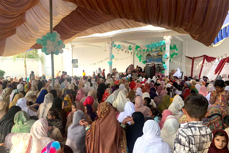 Minhaj-ul-Quran Women League (Mandi Bahauddin) held a Mahfil-e-Milad-un-Nabi
