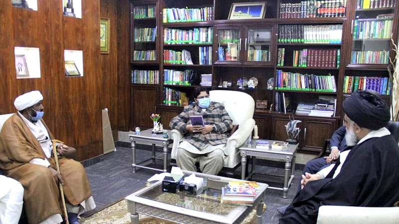 Allama Syed Jawad Naqvi visits the campus of Minhaj University Lahore
