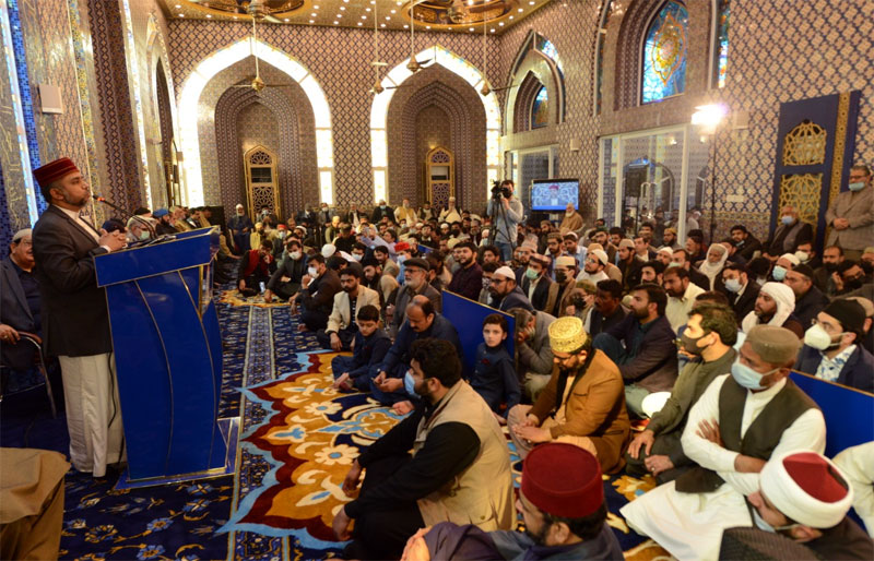 A special ceremony marks the completion of decoration & expansion of the Jami Shaykh-ul-Islam