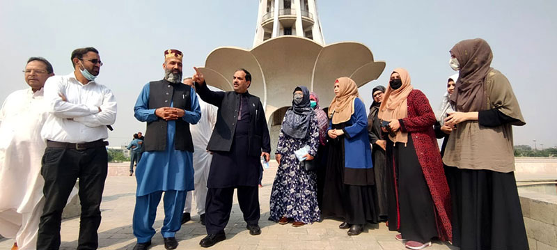 Minhaj ul Quran leaders visited Minar e Pakistan