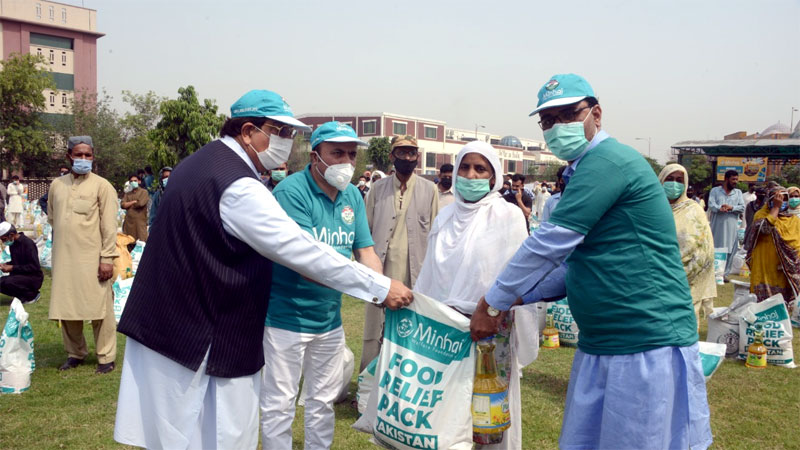 Rations Distribution by Minhaj Welfare Foundation