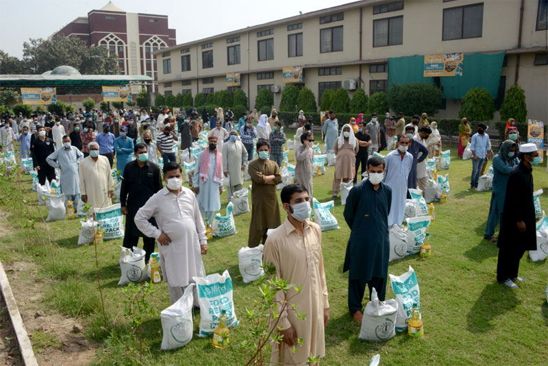 Rations Distribution by Minhaj Welfare Foundation