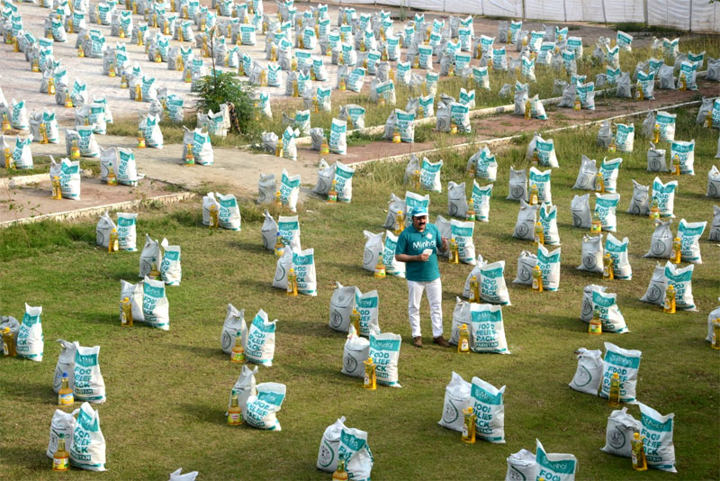 Rations Distribution by Minhaj Welfare Foundation