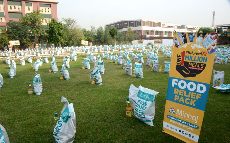 Rations Distribution by Minhaj Welfare Foundation