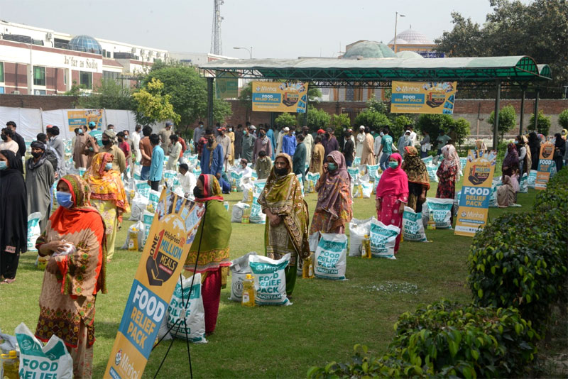 Rations Distribution by Minhaj Welfare Foundation