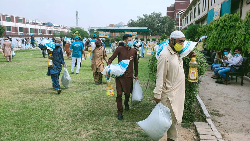 Rations Distribution by Minhaj Welfare Foundation