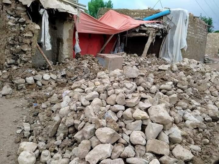 PAT workers taking part in rescue and relief operations in Balochistan