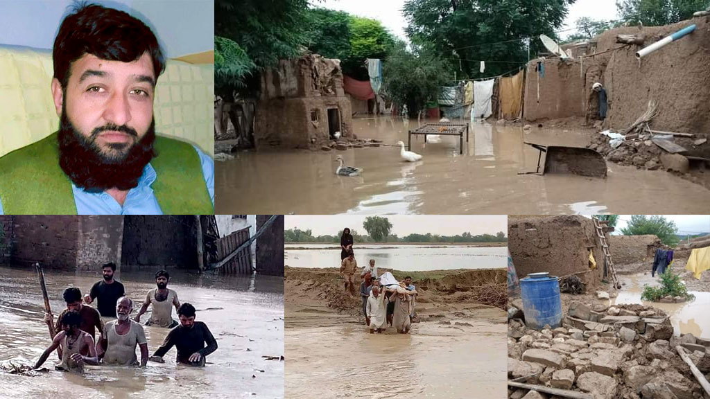 PAT workers taking part in rescue and relief operations in Balochistan