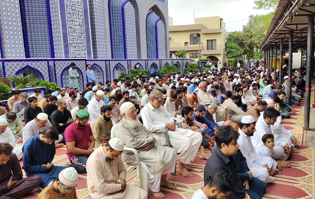 Dr Hassan Qadri address friday Jummah gathering in Jamy Shaykh ul Islam