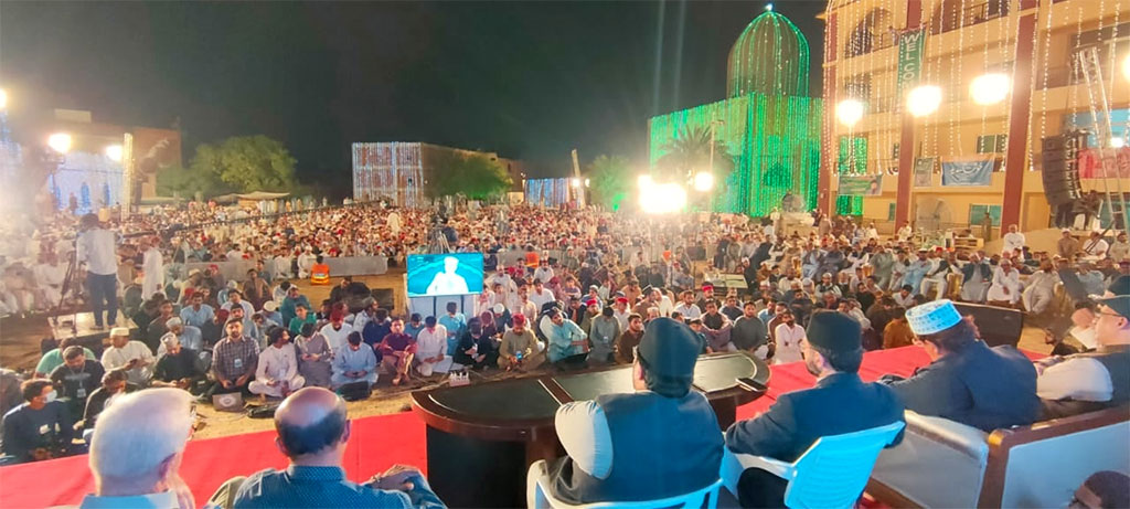 Dr Tahir ul Qadri addresses Mutakifeen in Minhaj ul Quran Itikaf City 2022