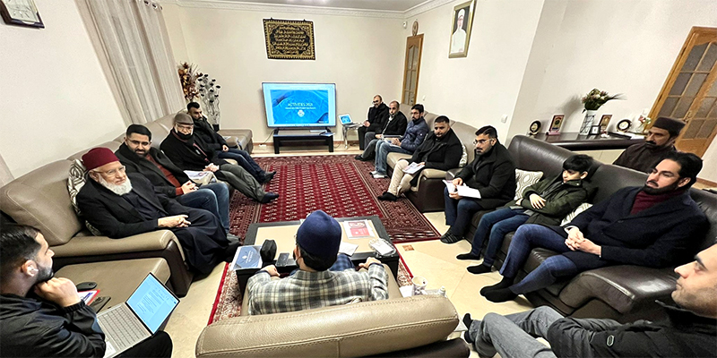 MWF and MTS teams brief Dr Hassan Mohi-ud-Din Qadri