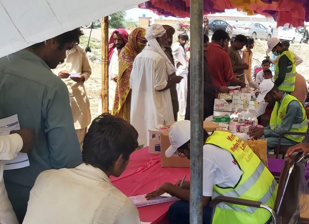 Quality medical care being provided to flood victims in tent settlements