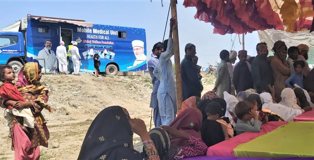 Quality medical care being provided to flood victims in tent settlements