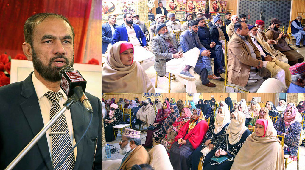 Rafiq Najam addressing ceremony in Sargodha