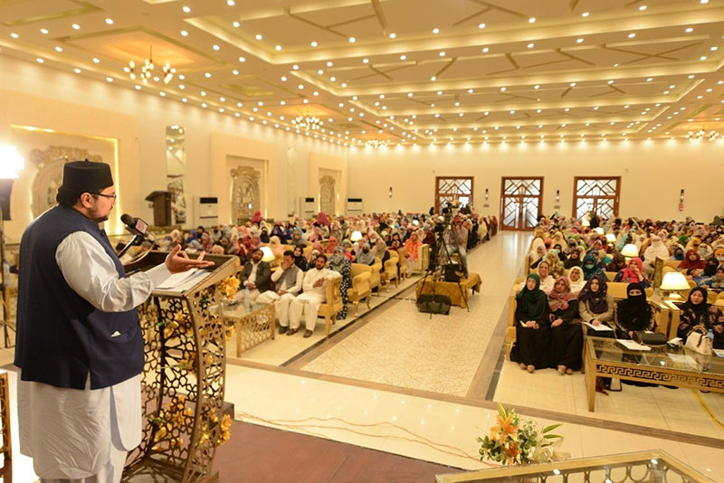 Dr Hussain Qadri addresses Sayyida Kainat Conference 2022 under Minhaj ul Quran Women League