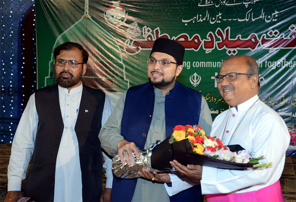 Faith leaders attend Milad feast undr Minhaj ul Quran