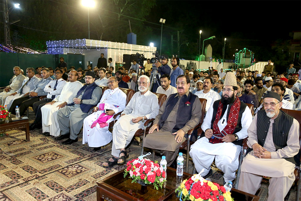 Faith leaders attend Milad feast undr Minhaj ul Quran