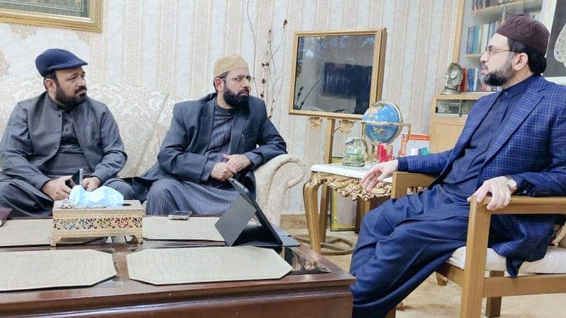 ALLama Afzal Saeedi meeting with Dr Hassan Qadri