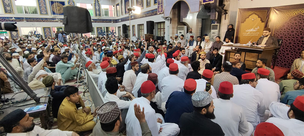 Dr Hassan Qadri addressing Tarbiyati session in Itikaf City - 3