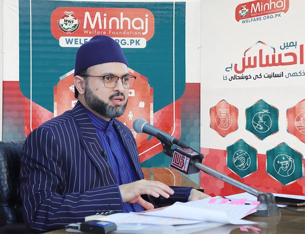 Dr Hassan Qadri addressing Itikaf City residents