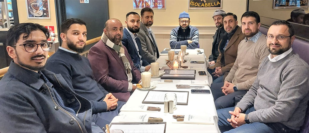 Dr. Hassan Qadri meeting with members of Minhaj European Council Denmark
