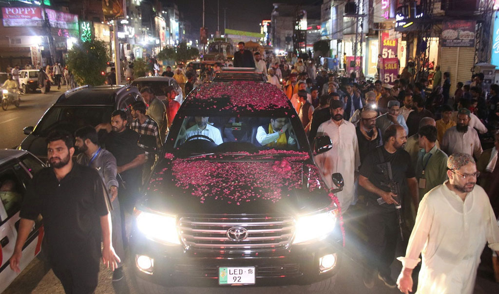 Dr Hussain Qadri addressing Milad Rally -2