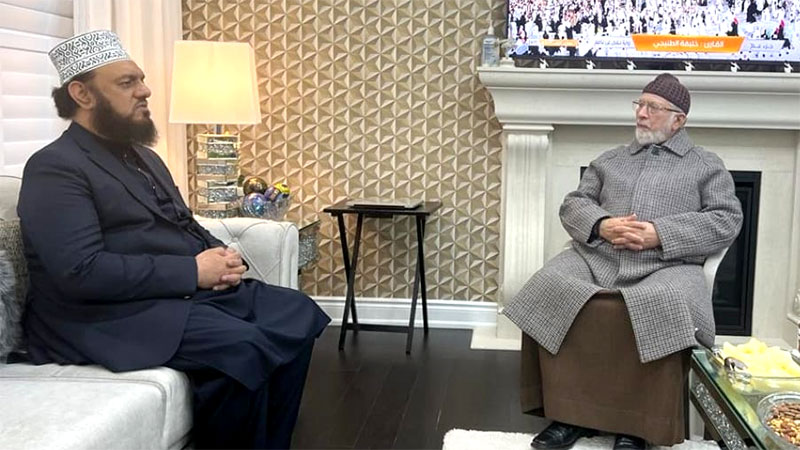 Dr Muhammad Tahir ul Qadri met with Peer Syed Mohiuddin Mehboob in Canda