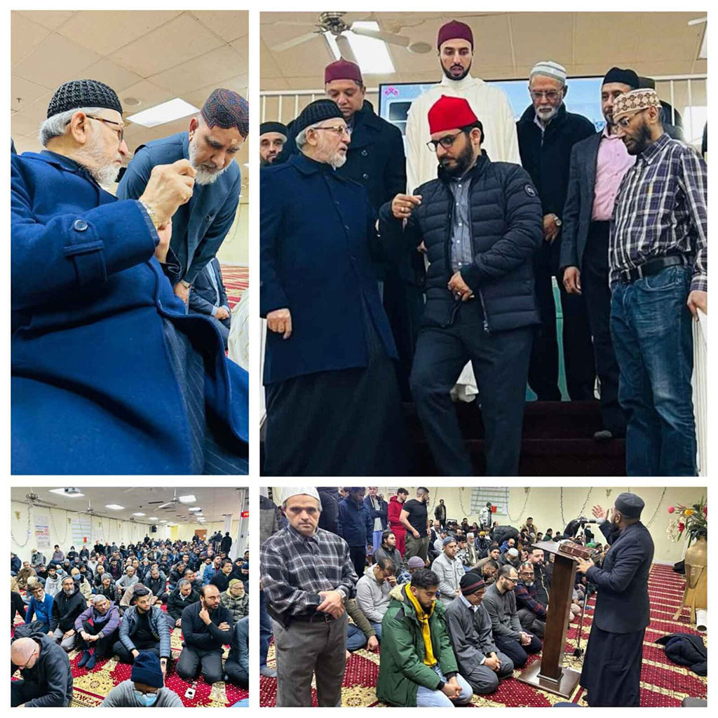 Dr Tahir ul Qadri offered Friday prayers at Jame al-Mustafa