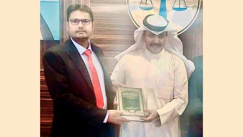 Engr Asif Kamal meeting with Chairman Kuwait Bar Council Mr Shreyan Al Sharian
