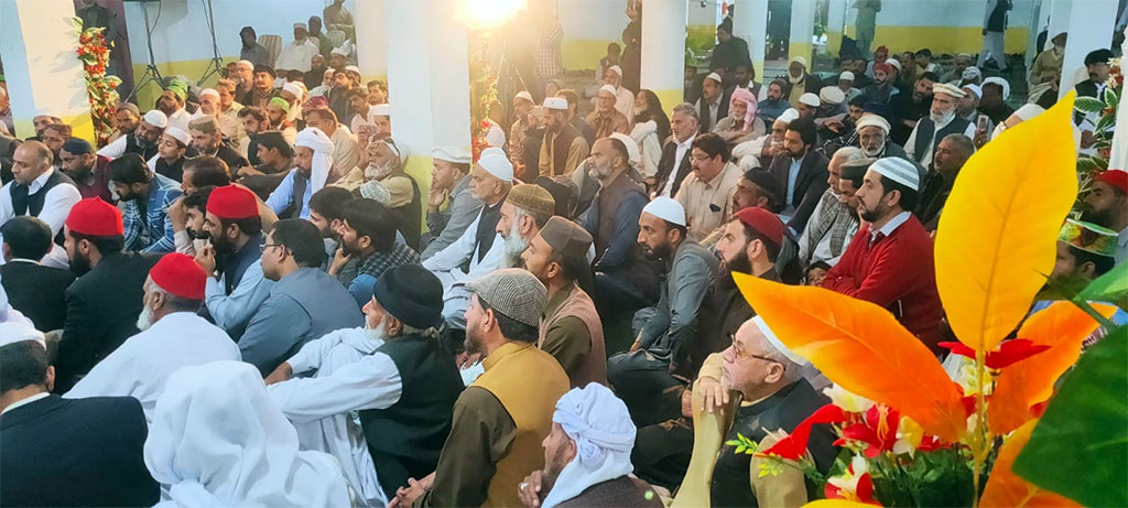 Dr Hussain Qadri addressing Foundation stone ceremomy of Masjid