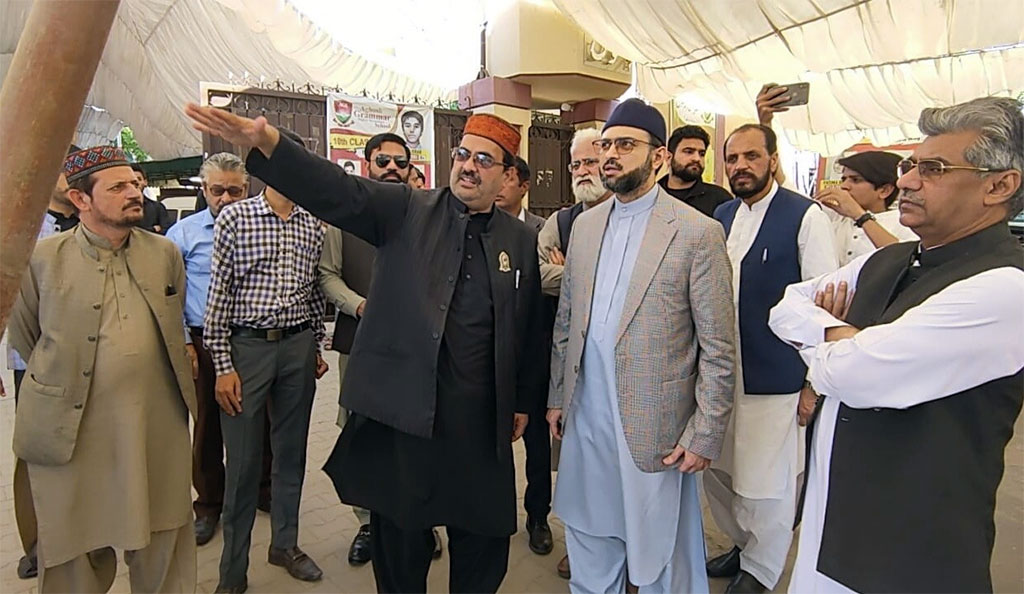 Dr Hassan Qadri visits Itikaf City by Minhaj ul Quran - 4