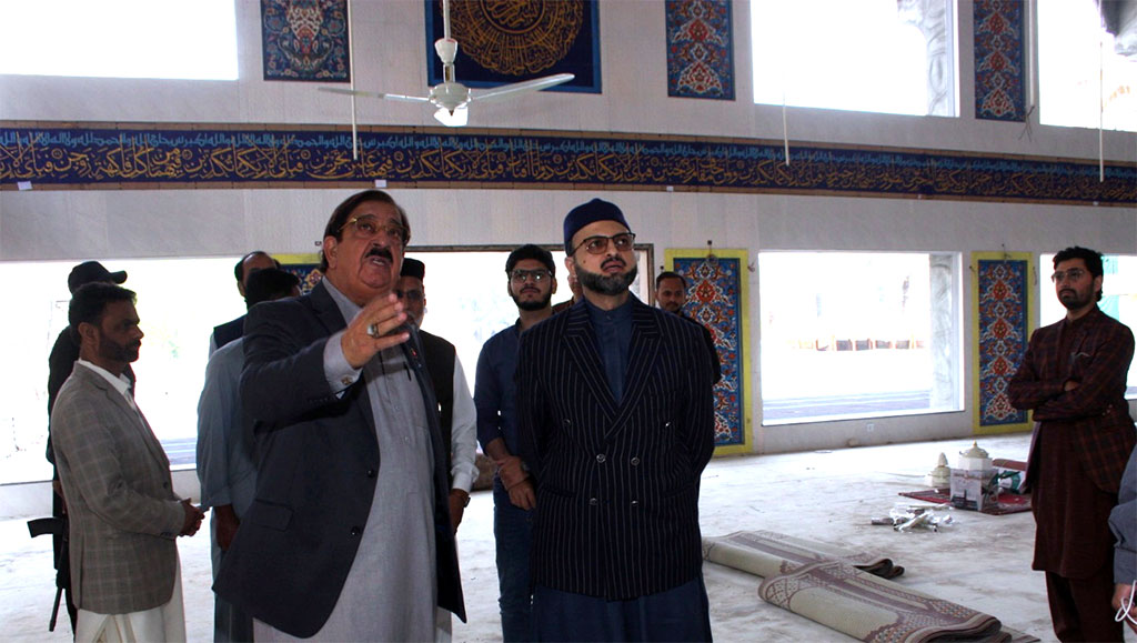 Dr Hassan Mohi ud Din Qadri visits Itikaf City Minhaj ul Quran 6