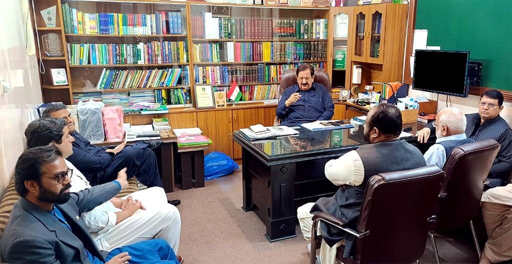 Fawad Chaudhry and Senator Ijaz Ch call on Khurram Nawaz Gandapur