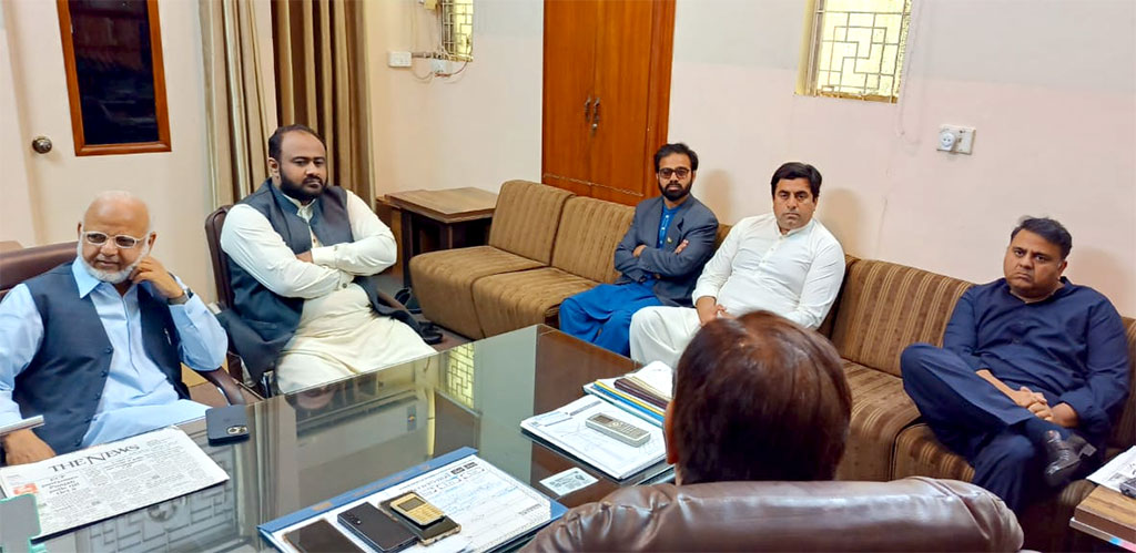 Fawad Chaudhry and Senator Ijaz Ch call on Khurram Nawaz Gandapur